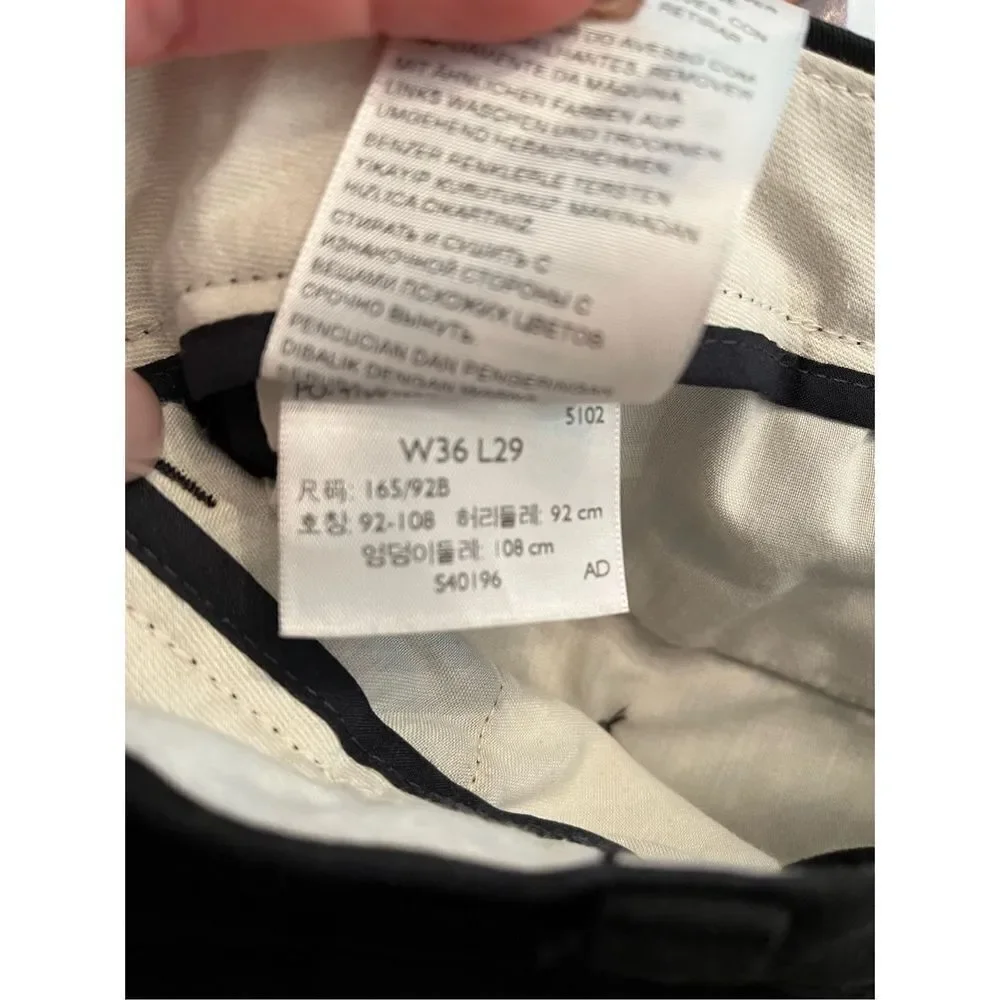Dockers Black Slim Fit Khaki Pants sz 36X29